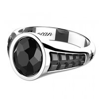 Anneau Zancan Homme Cosmopolitan in Argent EXA214-22 - EXA214/25